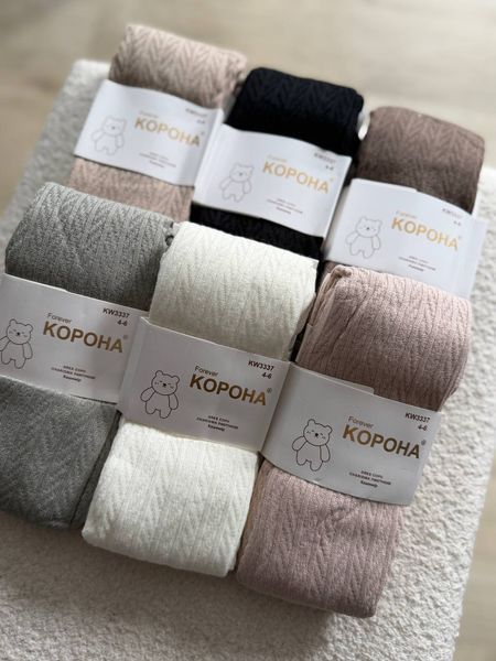 Дитячі теплі колготи, кашемір, набір 6 штук KW3337 фото