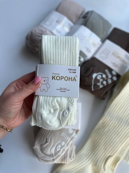 Теплі дитячі колготи в трендових кольорах, набір із 6 штук KW3339 фото