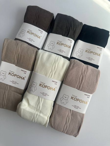 Дитячі зимові колготки з кашеміром, набір із 6 штук KW3336 фото